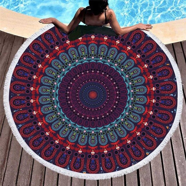 Boho  Round Beach / Pool Towel