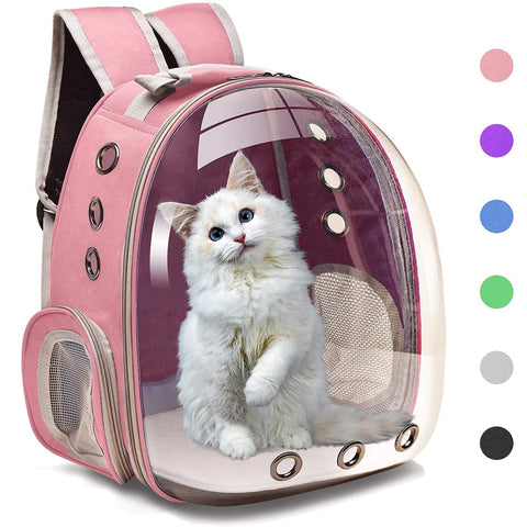 Breathable Pet Carriers Small Dog / Cat Backpack Travel Space Capsule