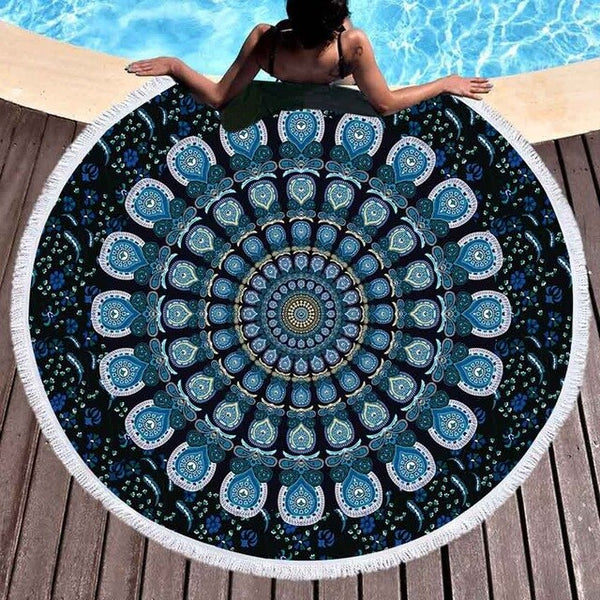 Boho  Round Beach / Pool Towel