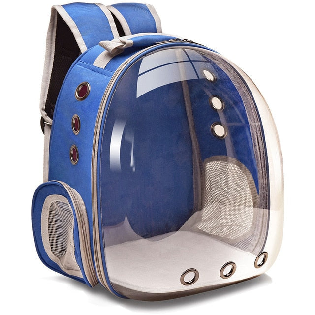 Breathable Pet Carriers Small Dog / Cat Backpack Travel Space Capsule