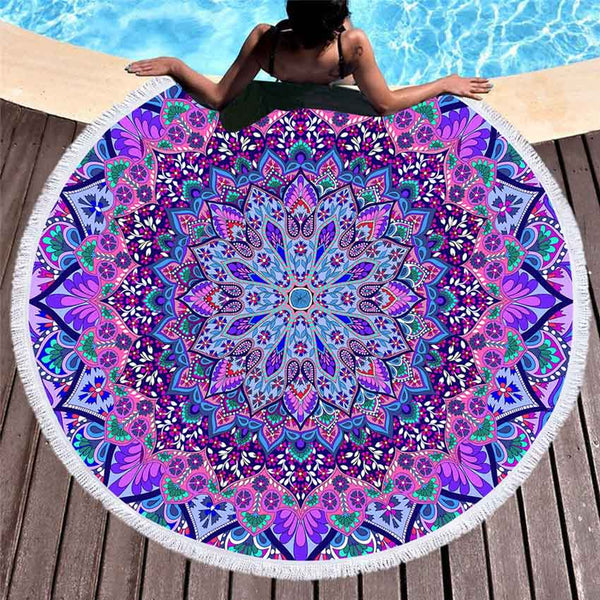 Boho  Round Beach / Pool Towel