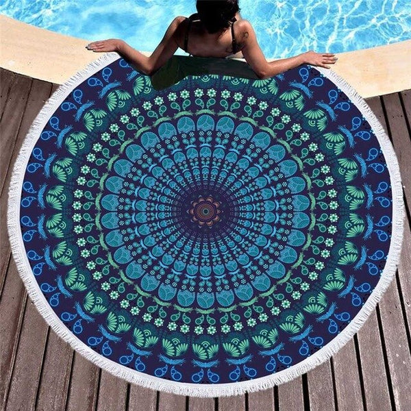 Boho  Round Beach / Pool Towel