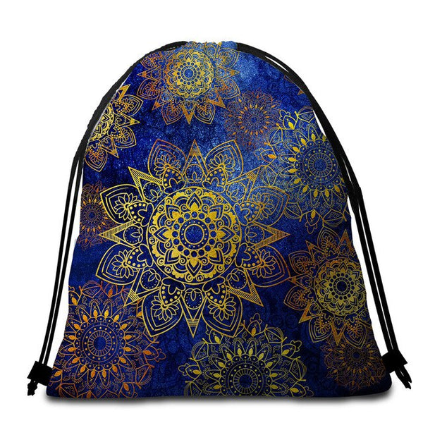 Mandala Round Beach Towel