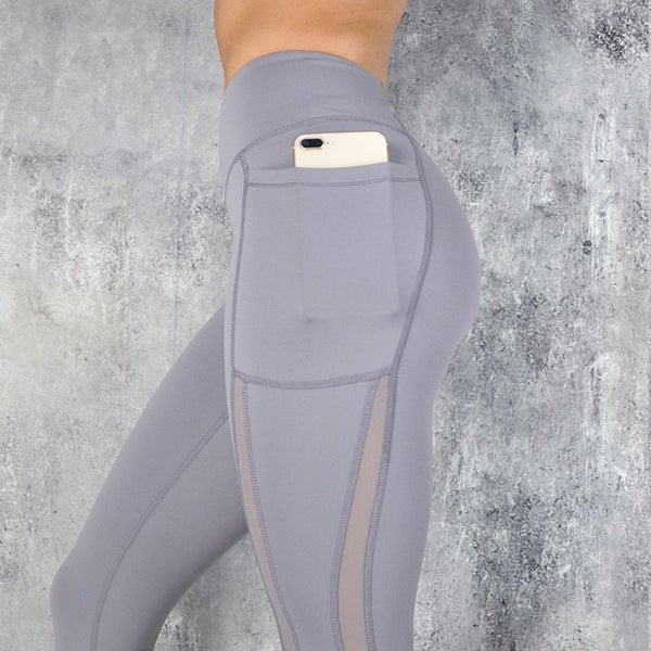 High Waist Pocket Leggings Solid Color Workout leggings