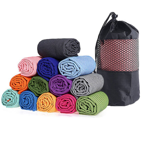 Yoga Towel Nonslip Mat Soft Absorbent Microfiber Blanket Yoga Pilates Foldable Washable for Home Gym Fitness Picnic Camping