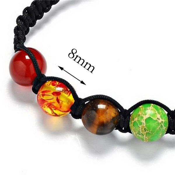 8mm - 7 Chakra Yoga Bracelet