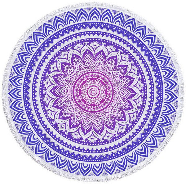 Mandala Round Beach Towel